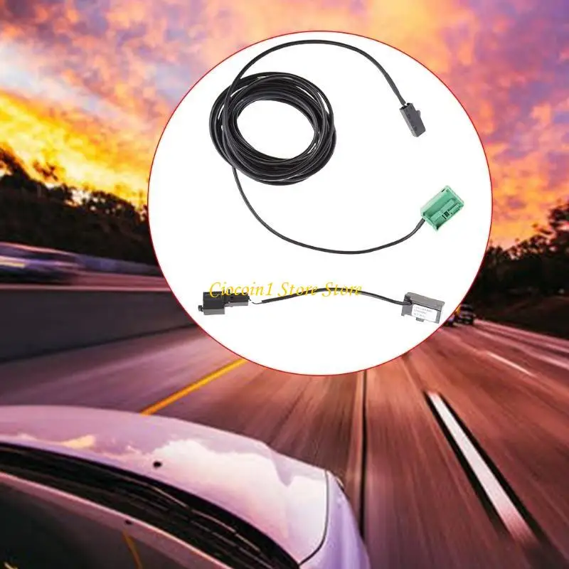 A3PC Car Phone Microphone Harness Cable MIC Hands-free Device Compatible for Volkswagen RNS315 RNS510 MFD3 Radio