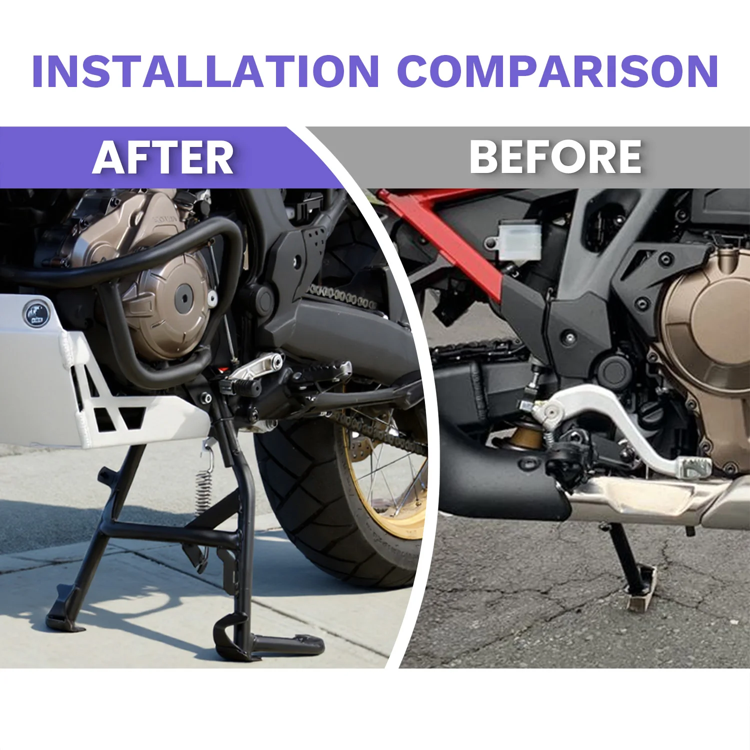 For Honda Africa Twin ADV CRF1100 L CRF 1100 L CRF1100L 2024 2025 Kickstand Bracket Center Parking Frame Stand Holder Support - view 4
