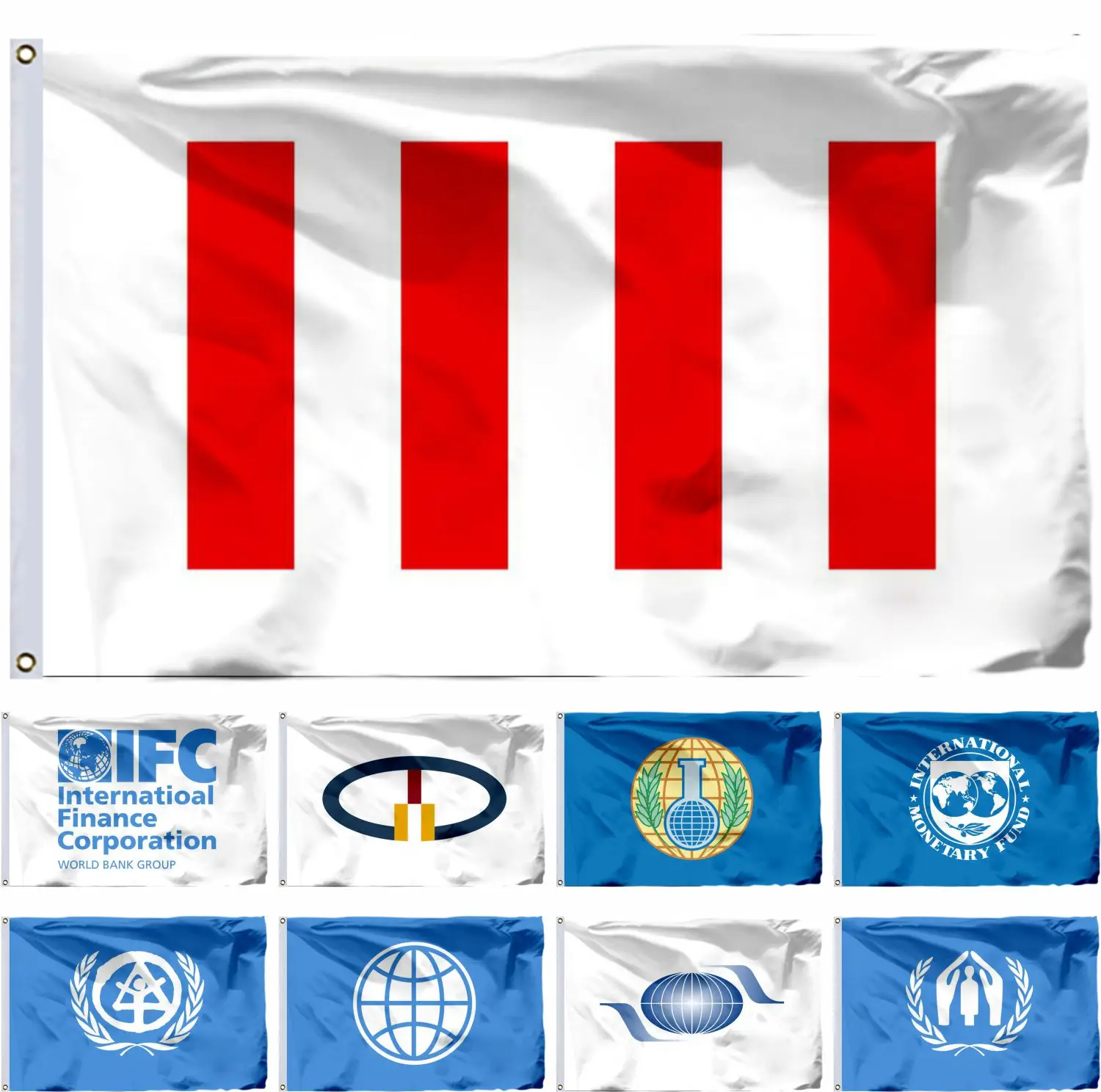 United Nations UN Flag 90x150cm 3x5ft  IAEA Flags UNESCO and International Criminal Court Banners IFAD