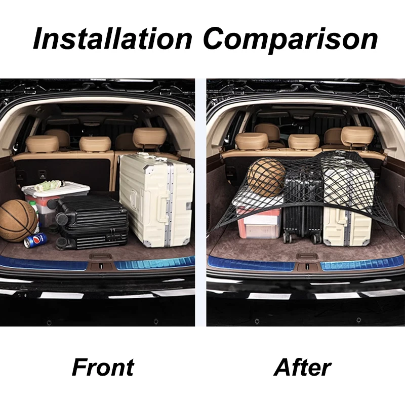 For Aito M5 M7 M9 Car Trunk Luggage Storage Net Bag Accessories