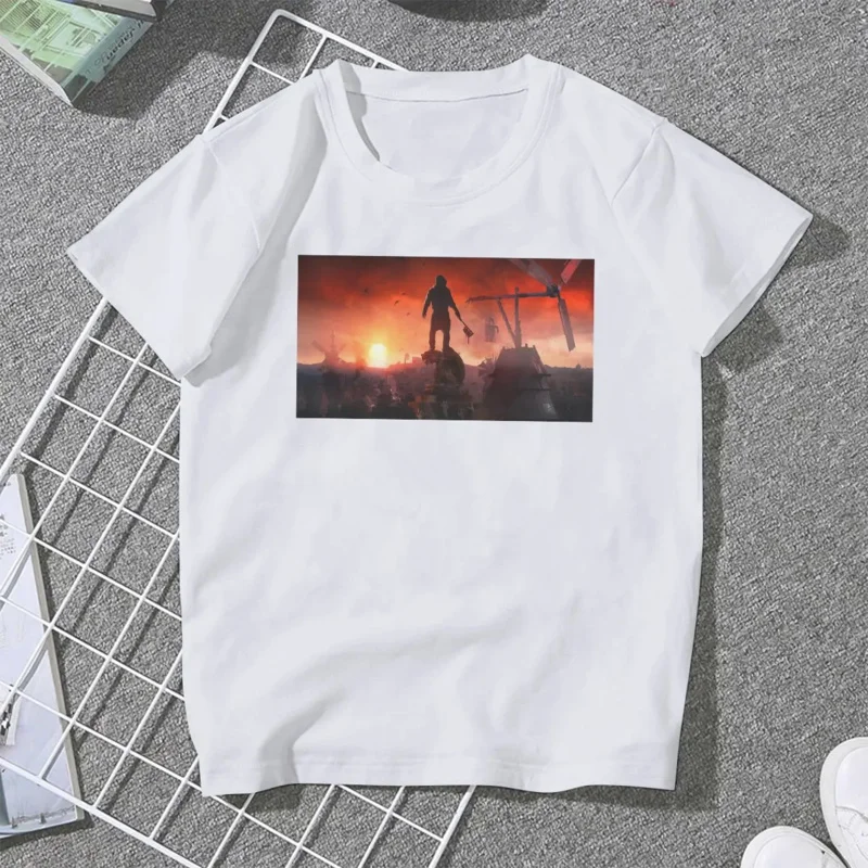 Cool Hipster TShirts Dying Light Steam Action Game Woman Style Tops T Shirt Round Neck Big Size