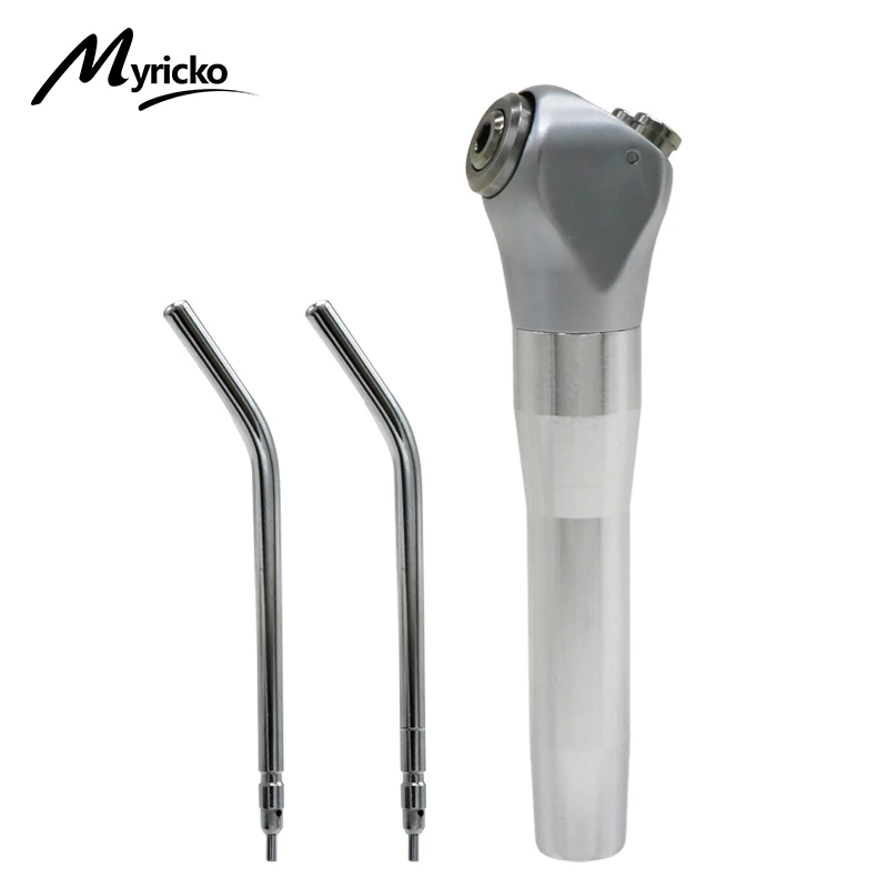 Dental 3 Way Syringe Handpieces 2 Nozzles Tips Tubes Air Water Spray Triple Dentistry Cleaning Equipment Dentist Material Sliver