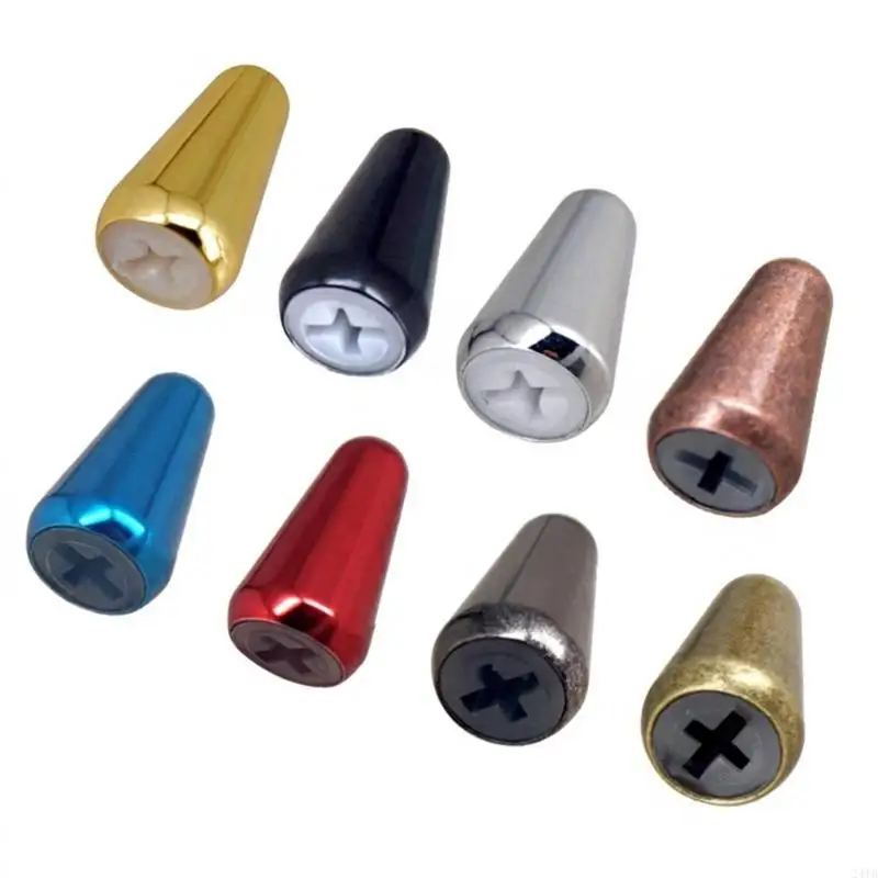 2Pcs Metal Guitar Pickup Switches Knobs Universals Guitar Pickup Switches Knob for Electric Acoustic Bass Guitars Part 