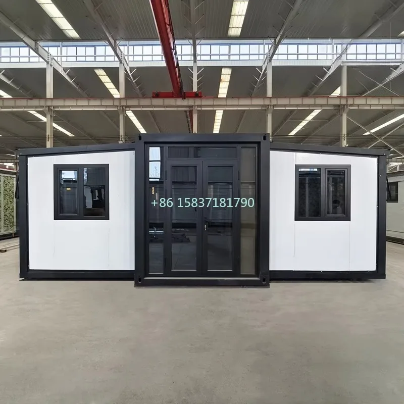 Prefabricated Container House 20ft Folding Container Houses Ready Living 2 Bedroom Portable Prefabricated Tiny Home Container