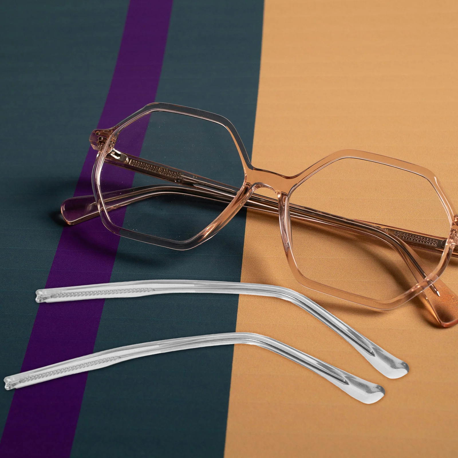 

Glasses Accessories Eyeglass Replacement Arm Metal Eyeglasses Temple Arms Parts Grey Temples