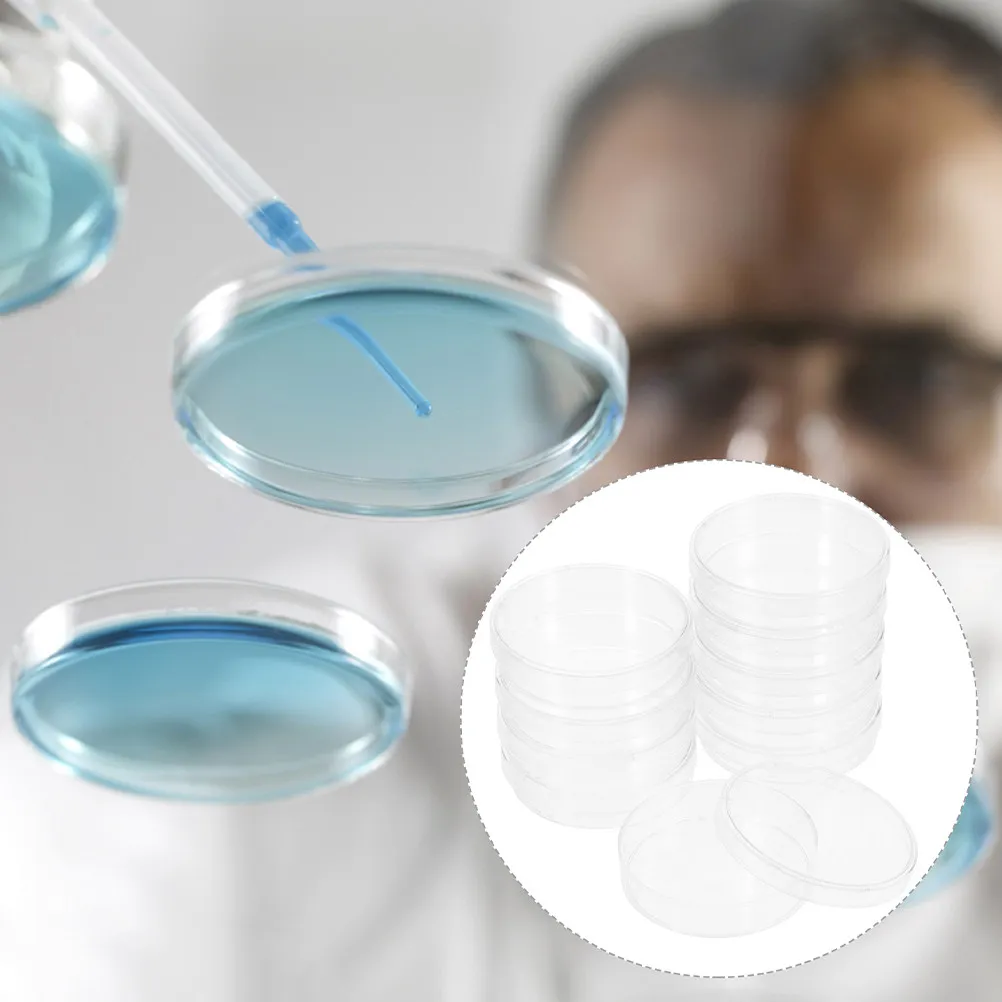 

30Pcs Petri Dishes Plastic Small Clear Compact Lightweight for Laboratory Chemistry Research Science Supplies Culture Agar