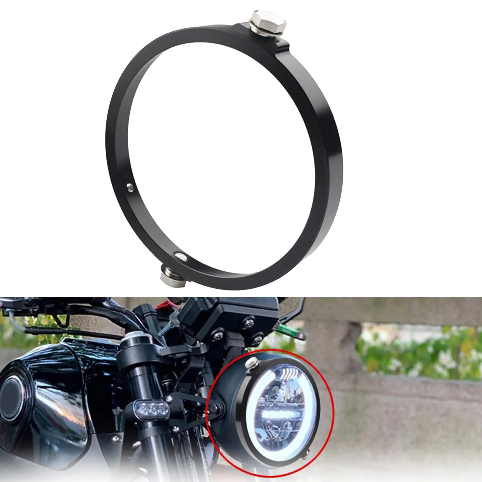 

Крепежный зажим для фары мотоцикла, держатель из алюминиевого сплава, регулируемое крепление для установки светодиодной передней фары