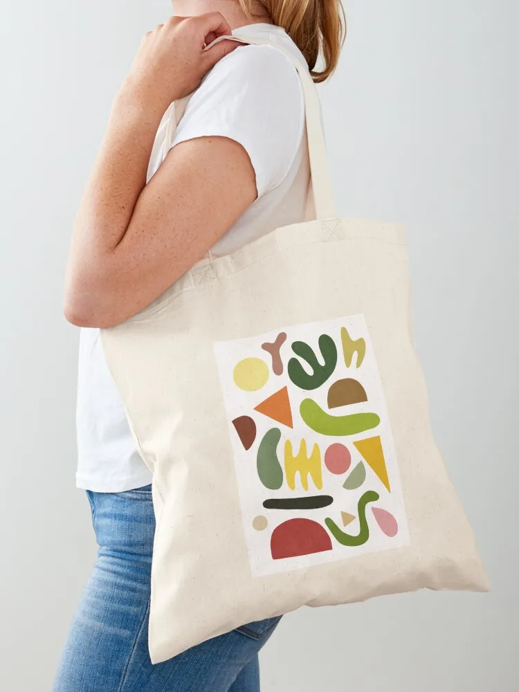 Organic Shapes Tote Bag cloth bag woman eco bag folding