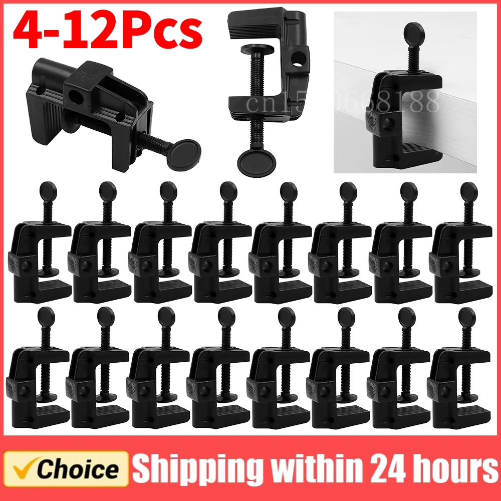 4-12Pcs Cantilever Halterung Klemme Rutschfeste Universal Halterung Klemme C Form Tisch Halterung Klemme für Mikrofon schreibtisch Lampe Ringlicht
