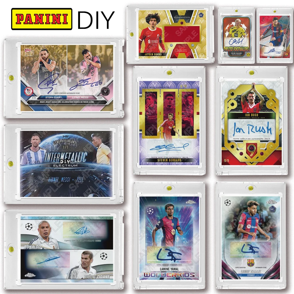 PANINI DIY Zinedine Zidane Yamal Messi Chelsea Steven Gerrard De Bruyne Криштиану Роналду Фирменная коллекция карточек кирпичи