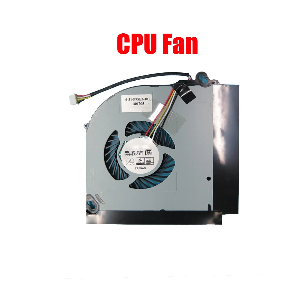 

New Laptop CPU GPU Cooling Fan For Sager NP8851 NP8953 NP8954 NP8955 NP8955-S NP8956 P955ER P955EP6 P950EF DC5V 0.5A 4PIN