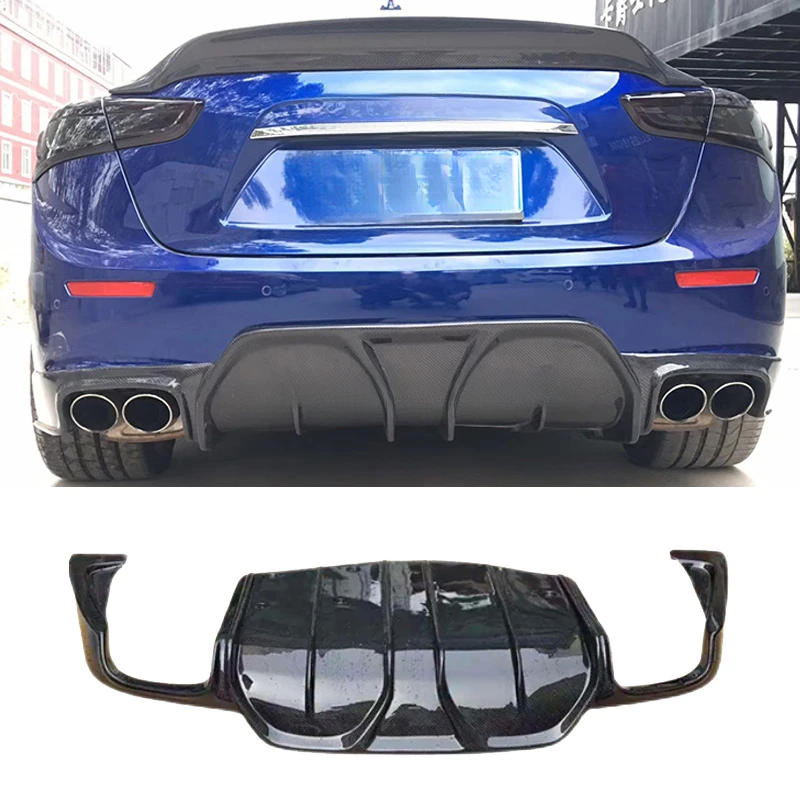 2013-2017 High Quality ASPEC Style Carbon Fiber Rear Diffuser Lip Spoiler Body Kit Auto Parts