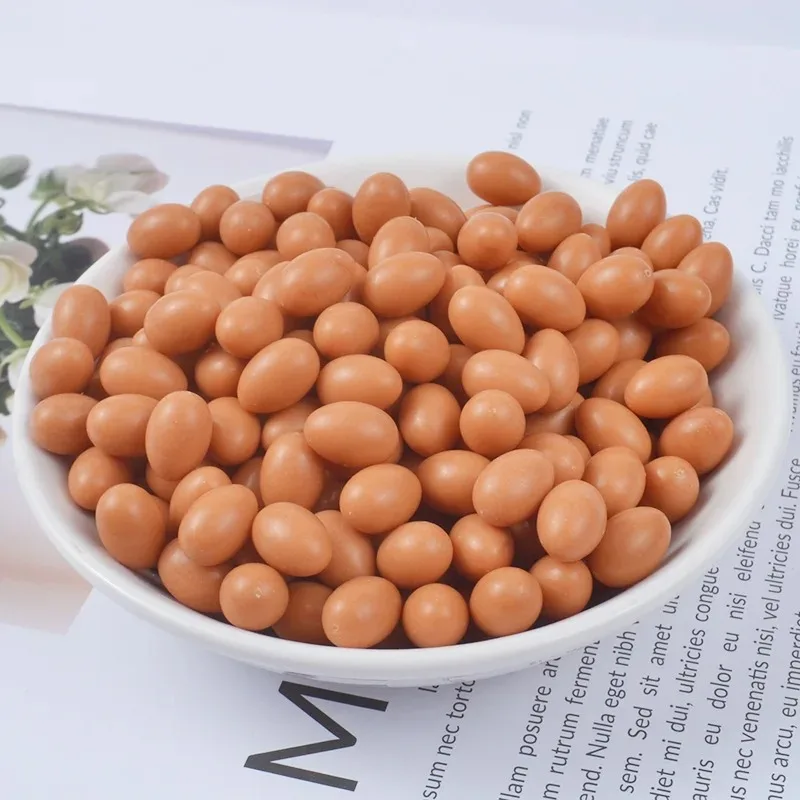 Bulk 20Pcs Resin Simulated Bird Eggs Tiny Ornaments, Multi-purpose Craft Materials for Mini Scene & Home DIY