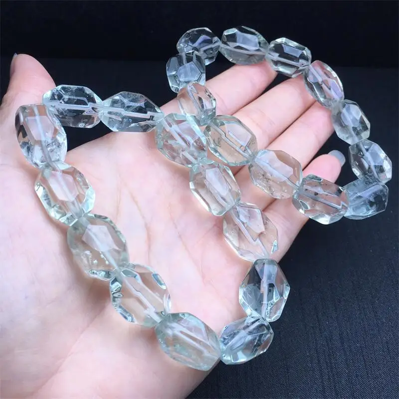 Natural Freeform Green Quartz Bracelet For Women Men Love Gift Crystal Beads Strands Jewelry Gift 1PCS