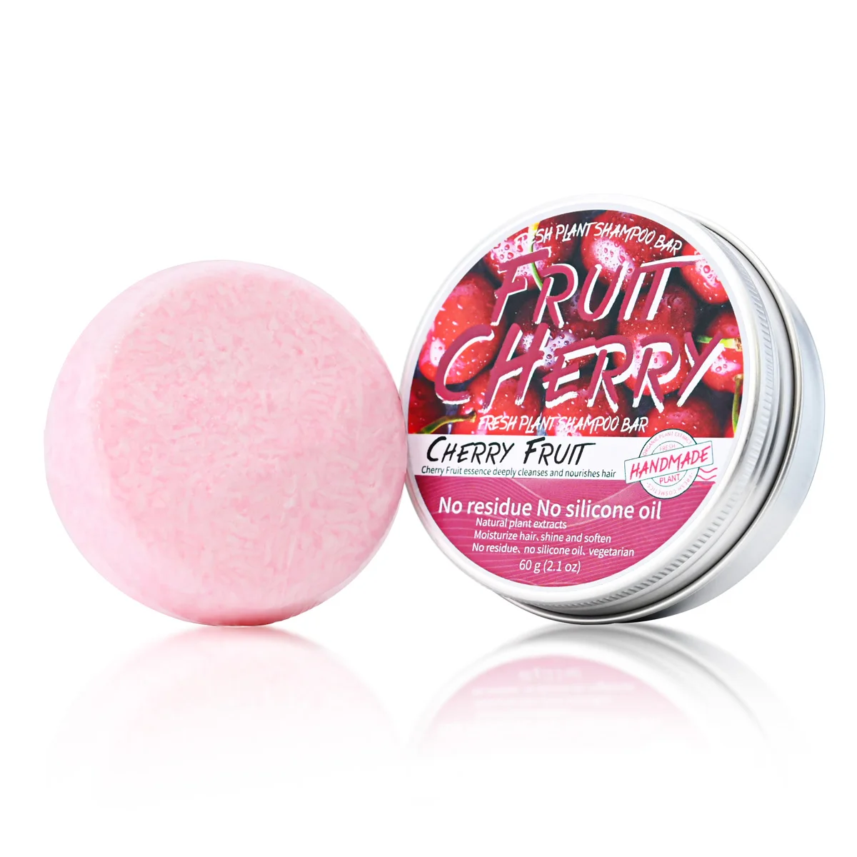 نبات الطبيعة الفاكهة الكرز الصلبة شامبو منعش الليمون الألوة نباتي الصابون الجلد النفط التحكم قشرة الشامبو بار #2