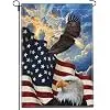 NASIAN Patriotic Garden Flag 4th of July Memorial Day Garden Flag American Eagle Garden Flags for Outside 12x18 Double Sided jjp