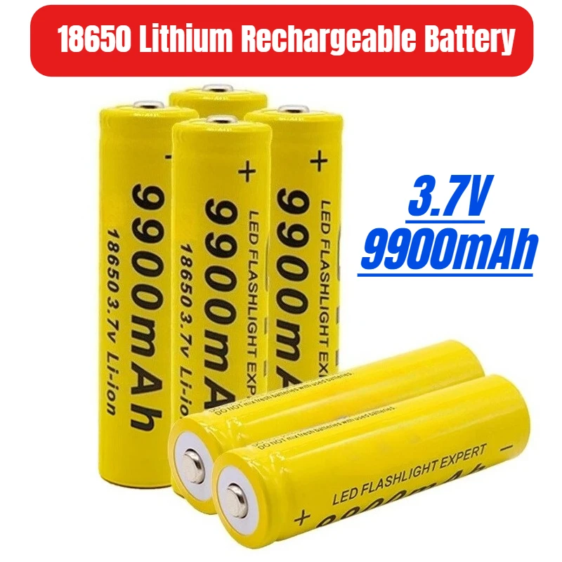 3.7 فولت 18650 بطارية 9900 مللي أمبير بطاريّة ليثيوم قابلة لإعادة الشحن لبطارية مراوح ألعاب المصباح