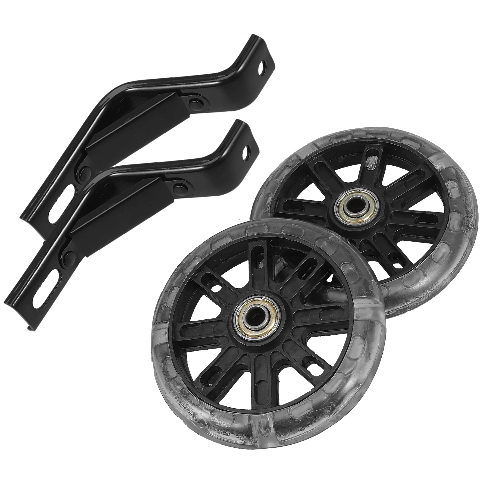 

2 pcs Auxiliary Wheels Kids Bikes Balance Training Flashing Light Sturdy Adjustable Child Bicycle Accessories Cycling