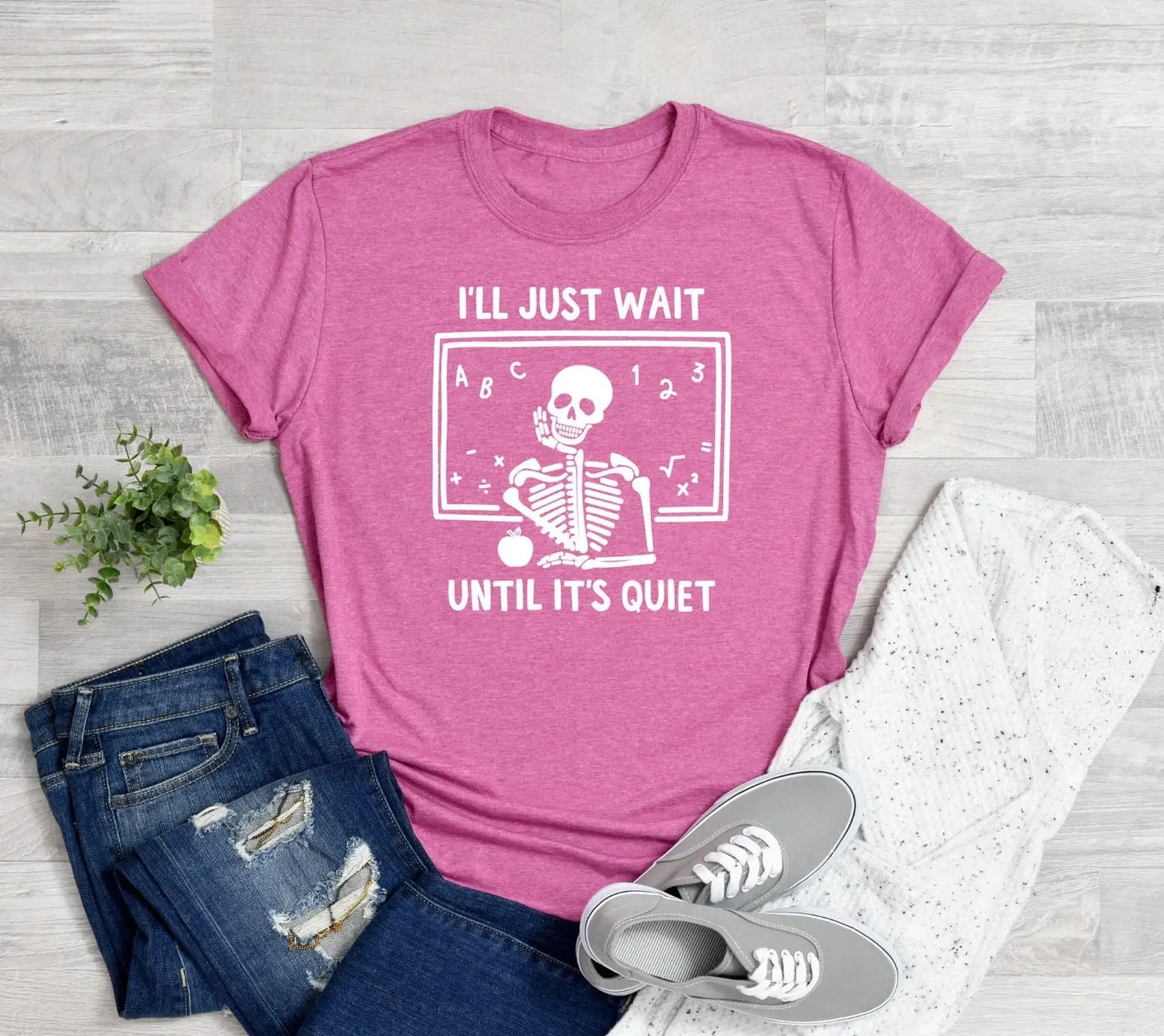 I'Ll Just Wait Until It'S Quiet T Shirt Teacher Funny For Back To School