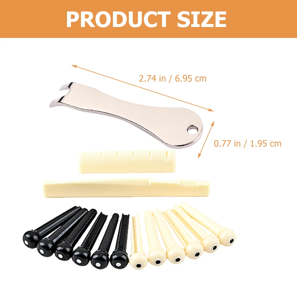 

1 set 1 Set Durable Guitar Bridge Pins With Pin Puller Tool Acoustic Electric Repair Accessories Tuning Fixing Pegs High Grade