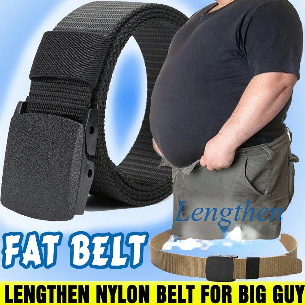 

120 Cm Mens Canvas Plus Size Male Nylon Belt Buckle Long Canvas Nylon Waist Web Belt Metal-free Security Check Belt Simple