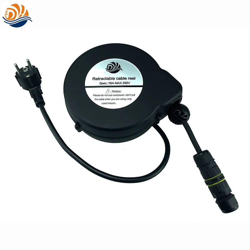 

Hair Dryer Connector 5M Retractable Power Extension EU Plug Cable Rewinders 3Cores* 0.75mm2 6-8A