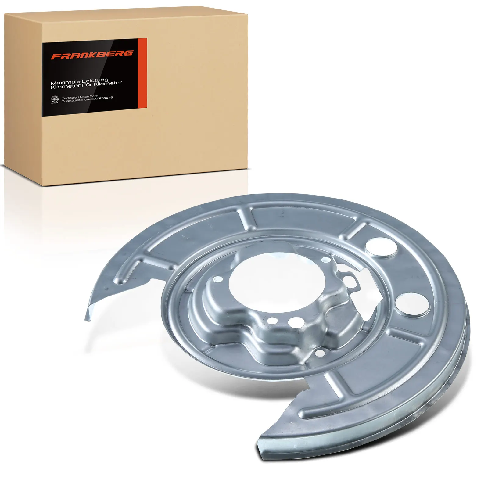 Frankberg 1x Anker plaatwerk Remschijf Achteras Links Voor Citroën Jumper Fiat Ducato Peugeot APM64017 77364017