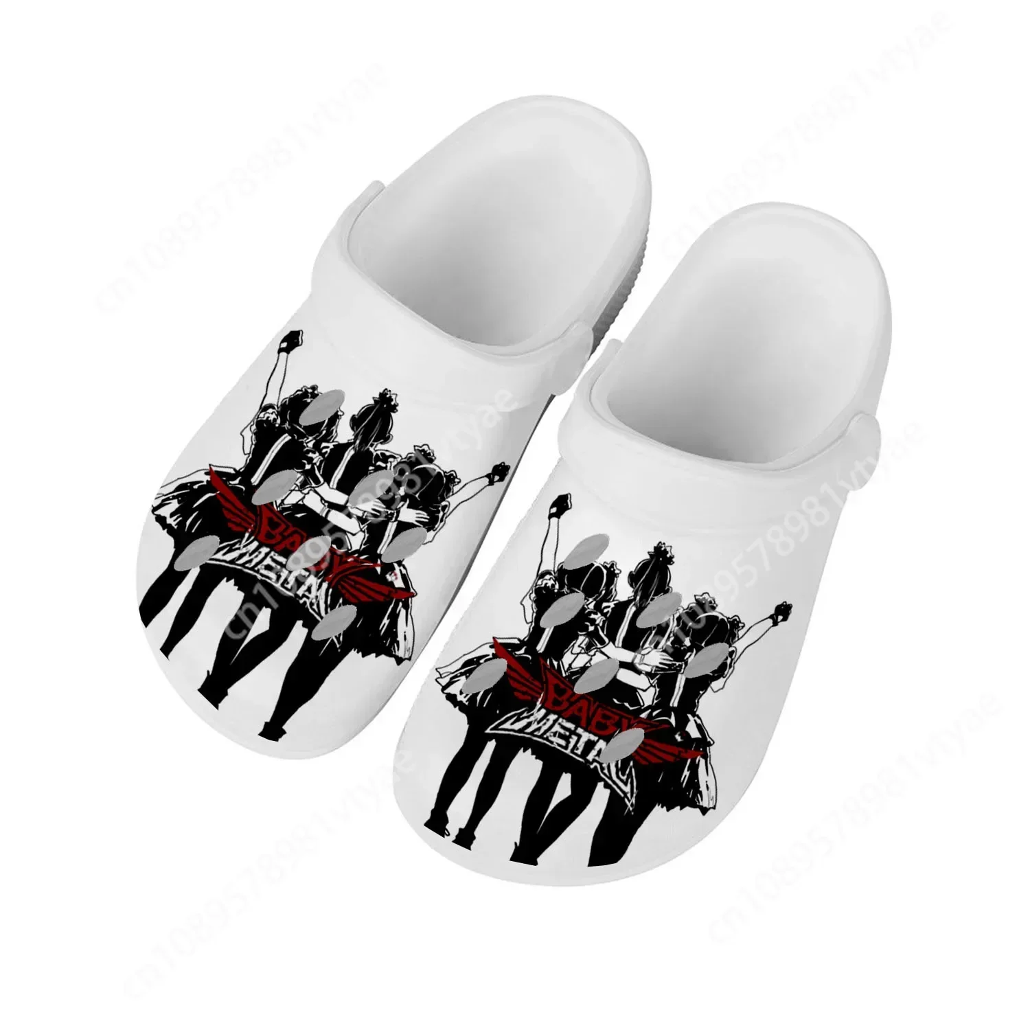 Babymetal Rock Band Pop Fashion Home Clogs Custom Water Shoes Mens Womens Teenager Shoes Clog Breathable Beach Hole Slippers