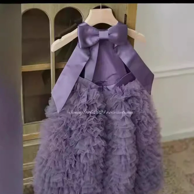 

Eid Childrens Clothing Dress New for Childrens Autumn and Winter Fashionable Flower Vest Dress for Baby Girls