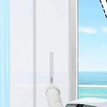 Portable AC Window Seal For Sliding Doors, 210x90cm, For Air Conditioners And Dryers, Compatible With Single Double Hose Units