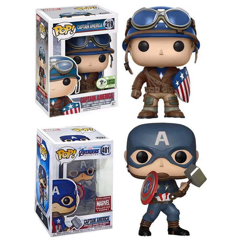 Funko Pop Movies Endgame Капитан Америка #481 #219 виниловые фигурки экшн-игрушки коллекционные куклы Подарки