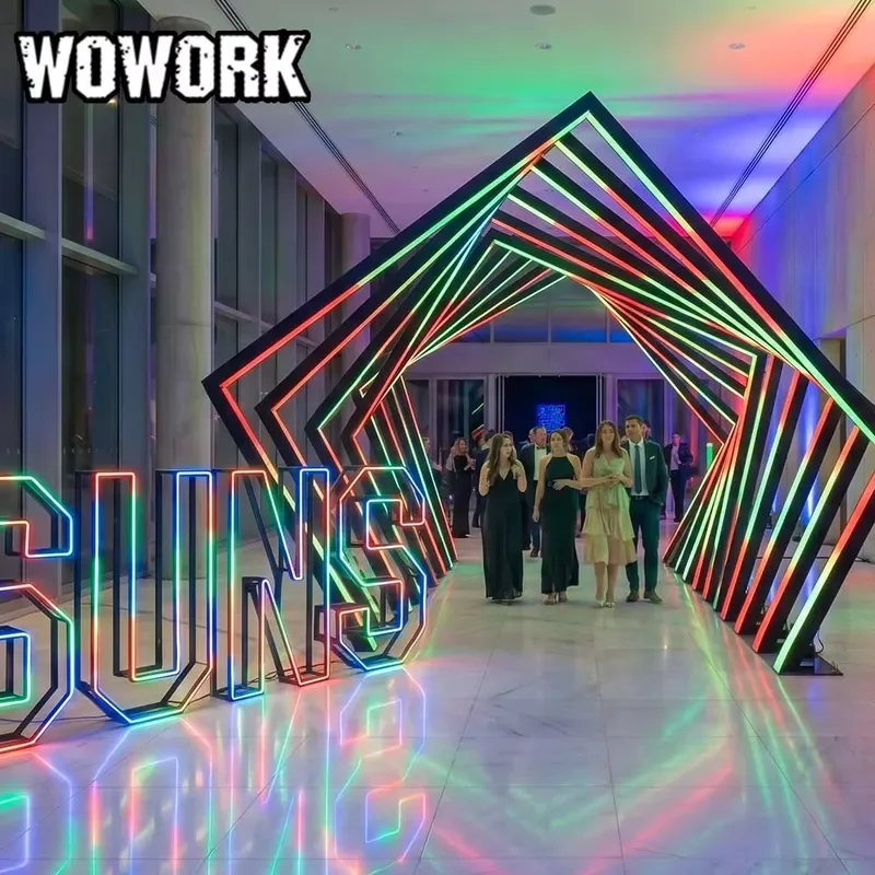 Wholesale Led Entry Walkways Wedding Arch Backdrop Fpr Wedding Birthday Party Event Decorations
