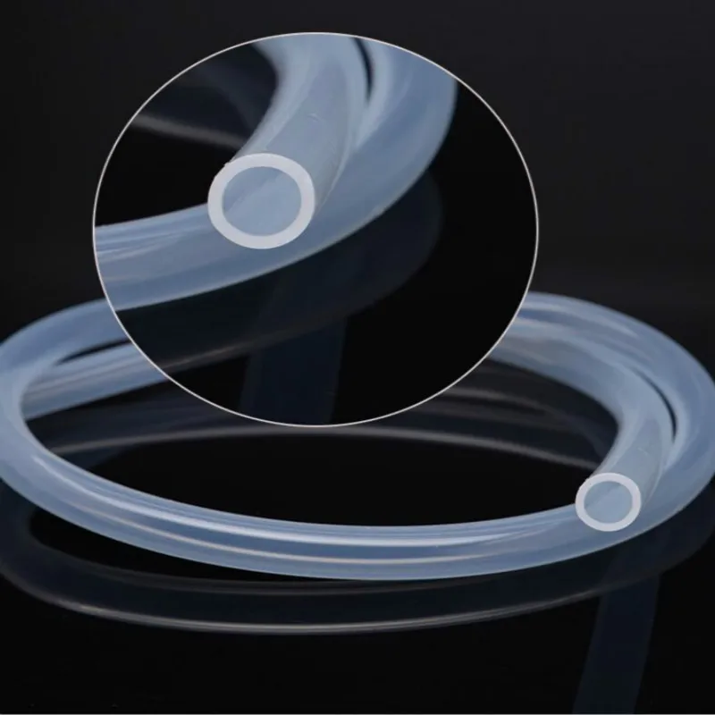 Tubo flessibile in gomma siliconica trasparente trasparente per uso alimentare da 1M 4 5 6 7 8 9 10 11 12 14 16 Mm di diametro esterno tubo flessibile in Silicone