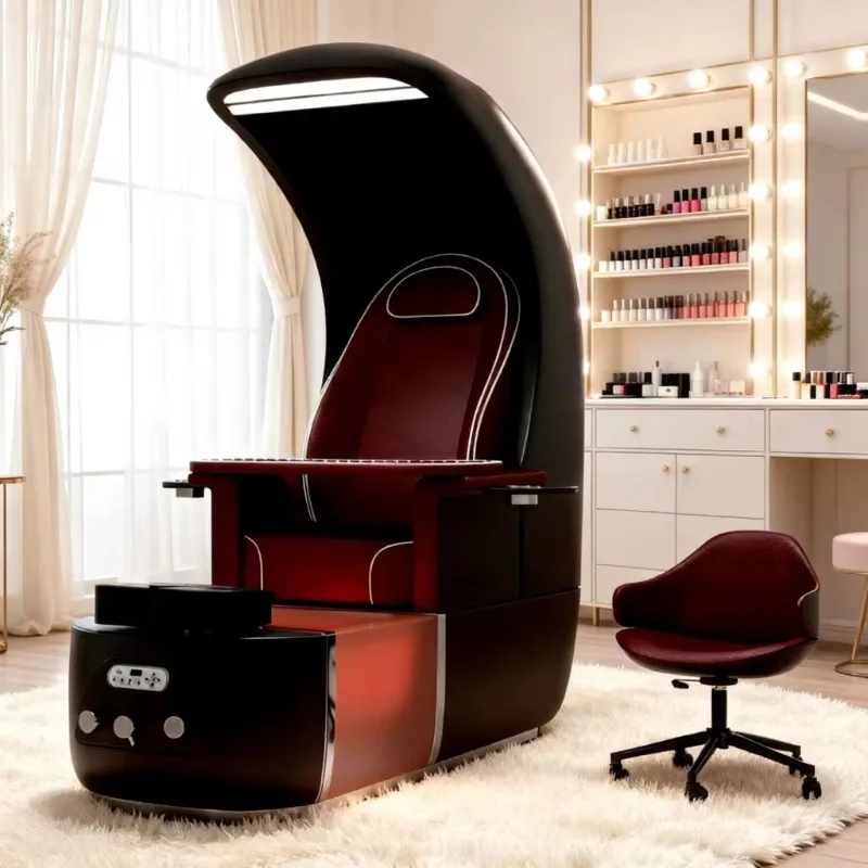 Luxury  Custom Beauty Equipment Salon Furniture Foot Care Manicure Chair Electric Massage Magnetic Jet Spa Pedicure Chair