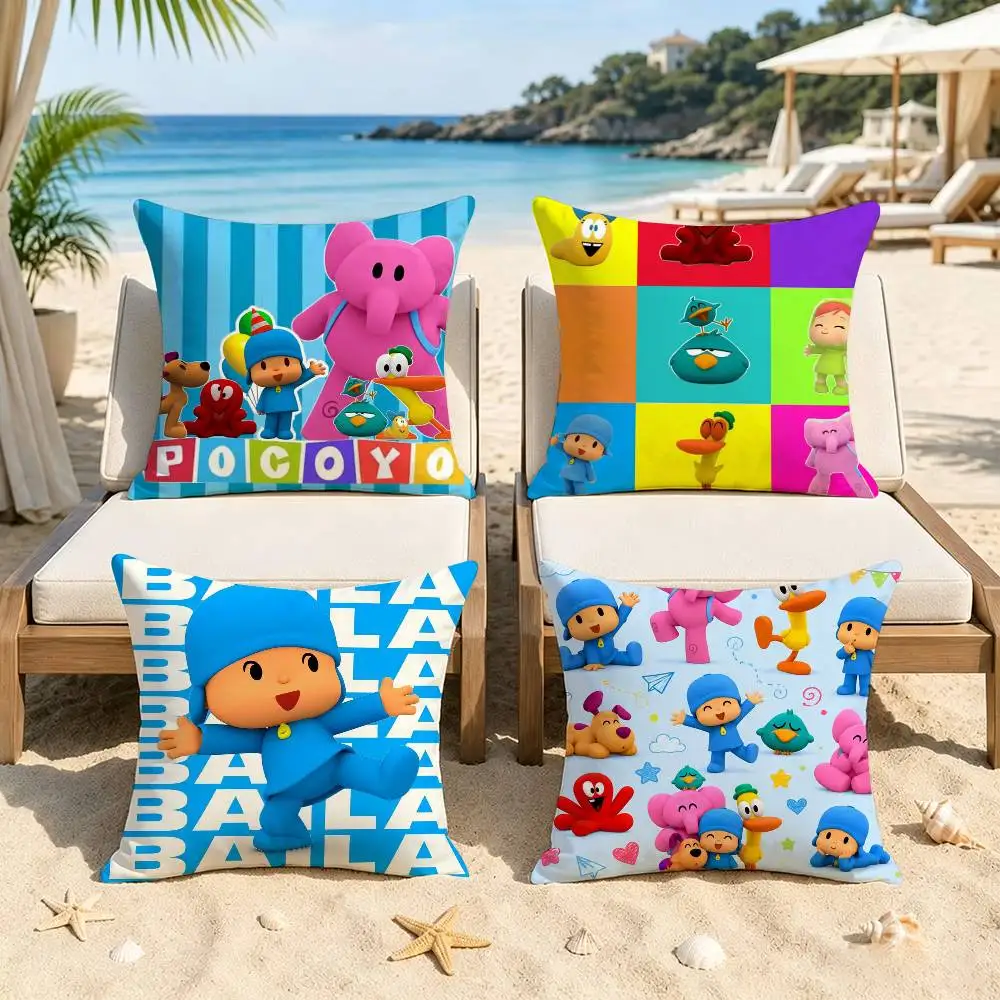 Classic Cartoon Pocoyo Cushion    Personalized picture text home decorative pillows Household Gifts 45x45cm