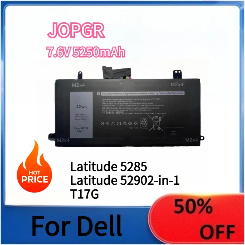 

J0PGR Laptop Battery Replacement For Dell Latitude 5285 5290 T17G 1WND8 JOPGR Laptop Battery