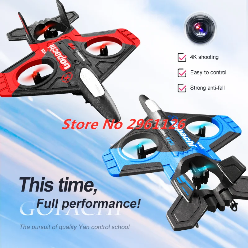 4K WIFI FPV Plane Gliding Aircraft 2.4G EPP Foam RC Dron Remote Control Airplane  Flight Toys with Fixed Height Plane Hovering