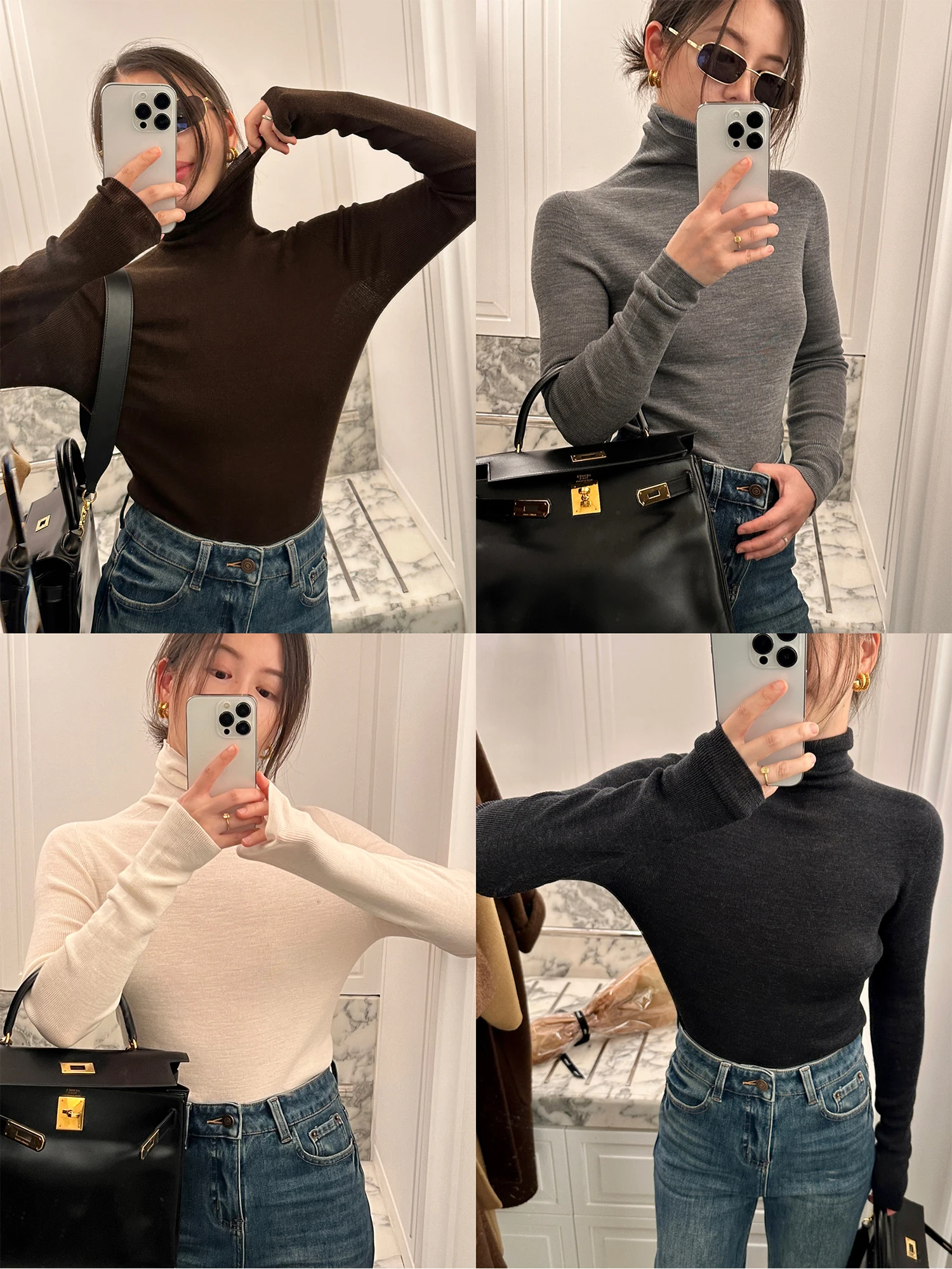 

Cml Ultrine Wool High Ne Base Layer Sweater Soft Touch Warm Embrace Sl Yangzhou Wool Women's Premium Knitwear