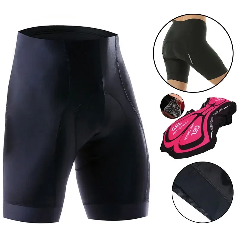 X-Tiger Women Cycling Shorts Coolmax 5D Gel Padded Mountain Bike Short Pants Shockproof MTB Road Bicycle Shorts