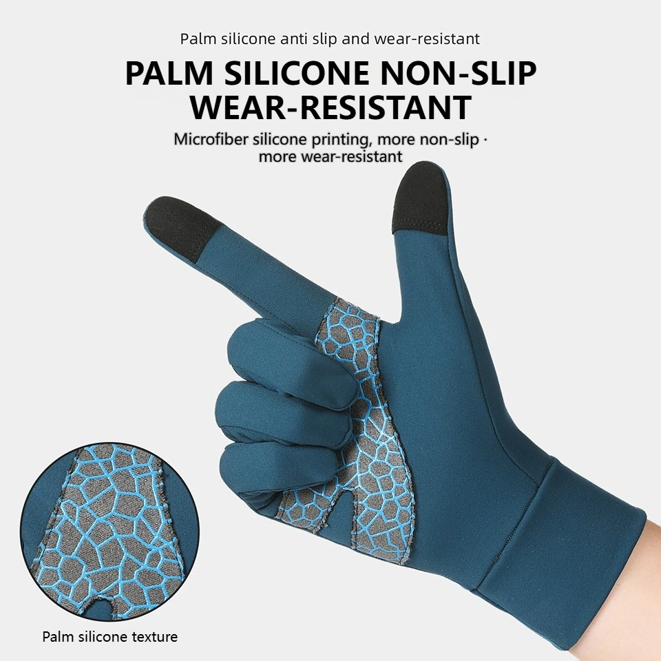 GTUBIKE Winter Gloves Men Cycling Bike Women Thermal Fleece Cold Wind Waterproof Touch Screen Bicycle Warm Outdoor Running