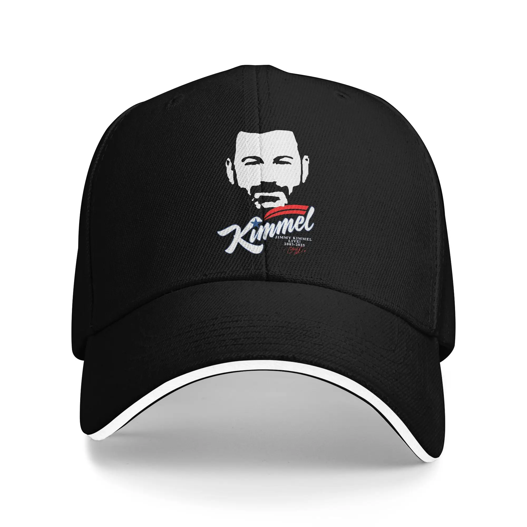 Jimmy kimmel Red Signature Baseball Cap  Outdoor Gym Hot Sale Hip Hop Hats Unisex Men Stylish Design Snapback Cap