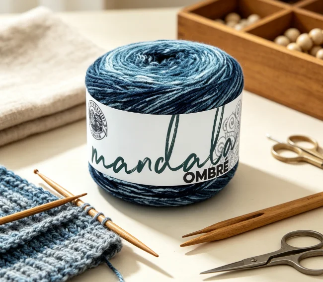 Best Selling Ombre Yarn Cake for Mandala Weaving Medium Acrylic Multi-color Yarn Kit High Quality