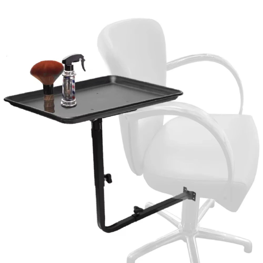 360 Degree Rotating Barber Chair Tray Attached to Chair Salon Storage Tray for Tattoo Makeup - Mobile Salon Equipment