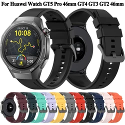 Silicone Strap For Huawei Watch GT 5 GT5 Pro 46mm Watchband Bracelet For Huawei Watch GT3 GT2 Pro GT4 46mm Smartwatch Wristband