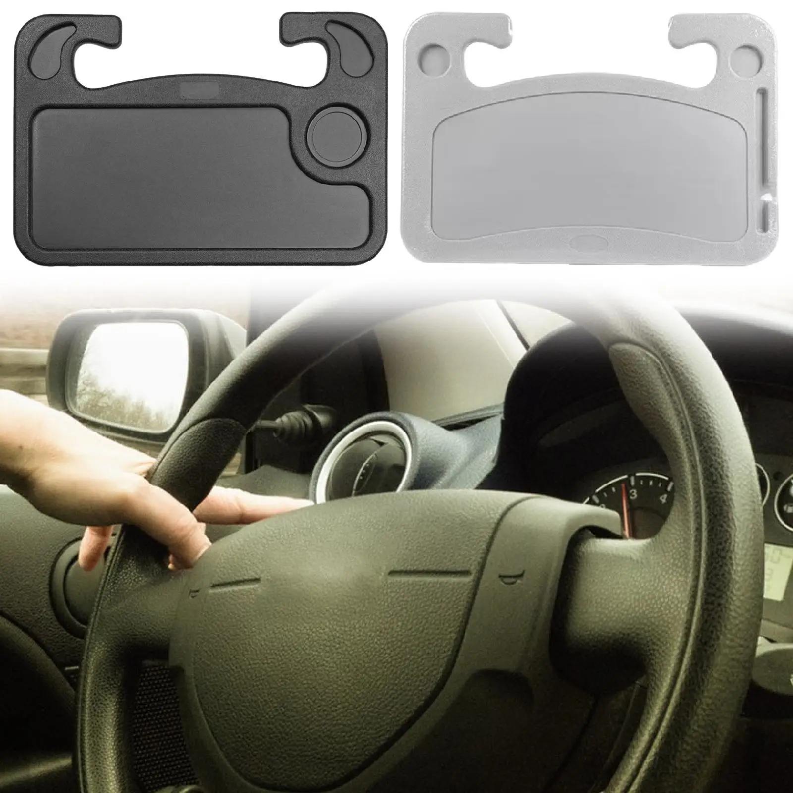 

Поднос для автомобильного рулевого управления, автомобильные аксессуары, универсальный автомобильный стол для ноутбука, стол на руль для офиса