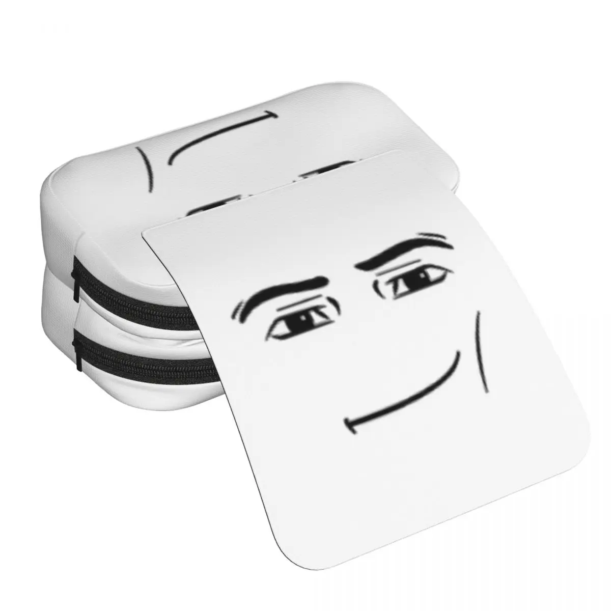 The Man Face Pencil Case for Kids Gifts Pen Box Pencil Bag Stationery Supplies Pen Holder Bag