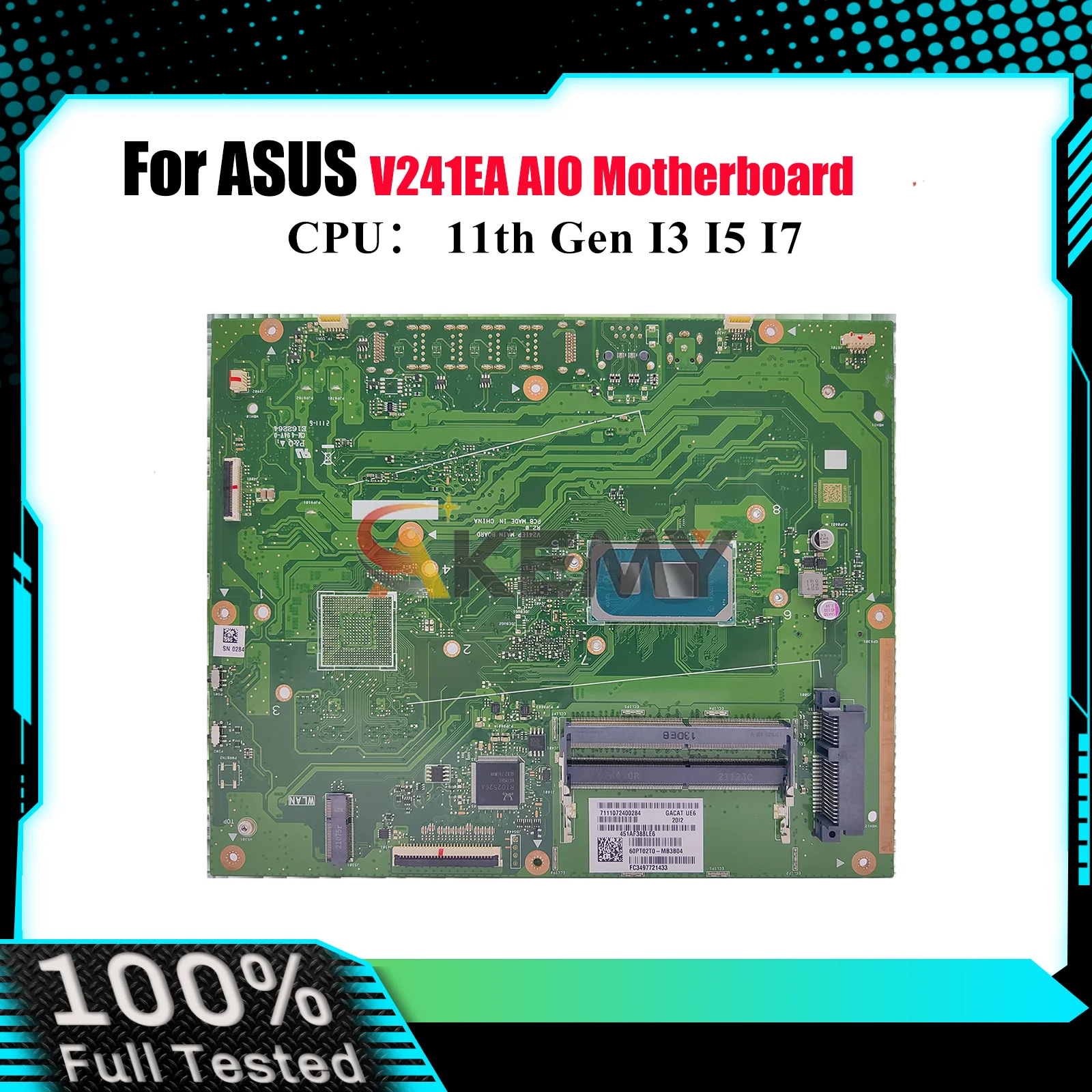 

Материнская плата V241EA для ASUS Vivo AiO V241EP V241EA V241E, материнская плата с процессором I3 I5 I7, 100% тестирование, ОК, быстрая доставка, высокое качество