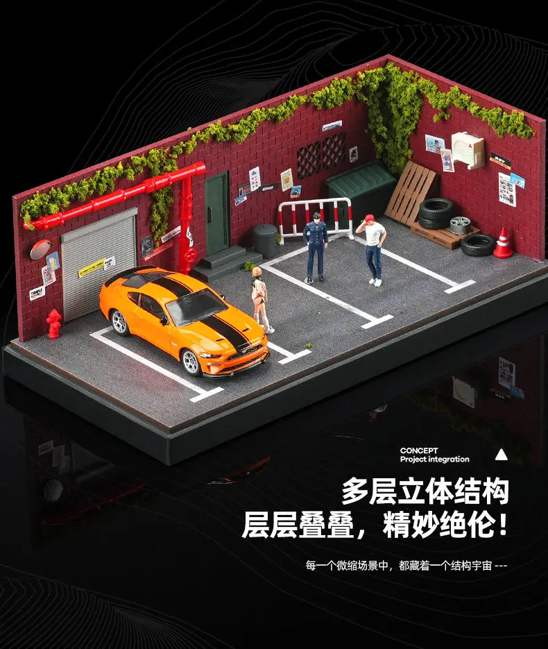 Old Warehouse Parking Lot 1/64 Scale Die-Cast Car Model Display Box Holiday Gift Set view 5