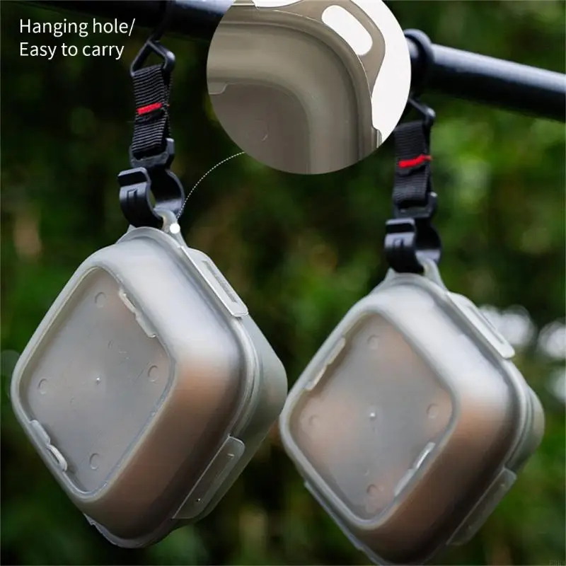   Leak Proof 4 Cell Travel Eggs Case For Hiking Backpacks Organization Essential