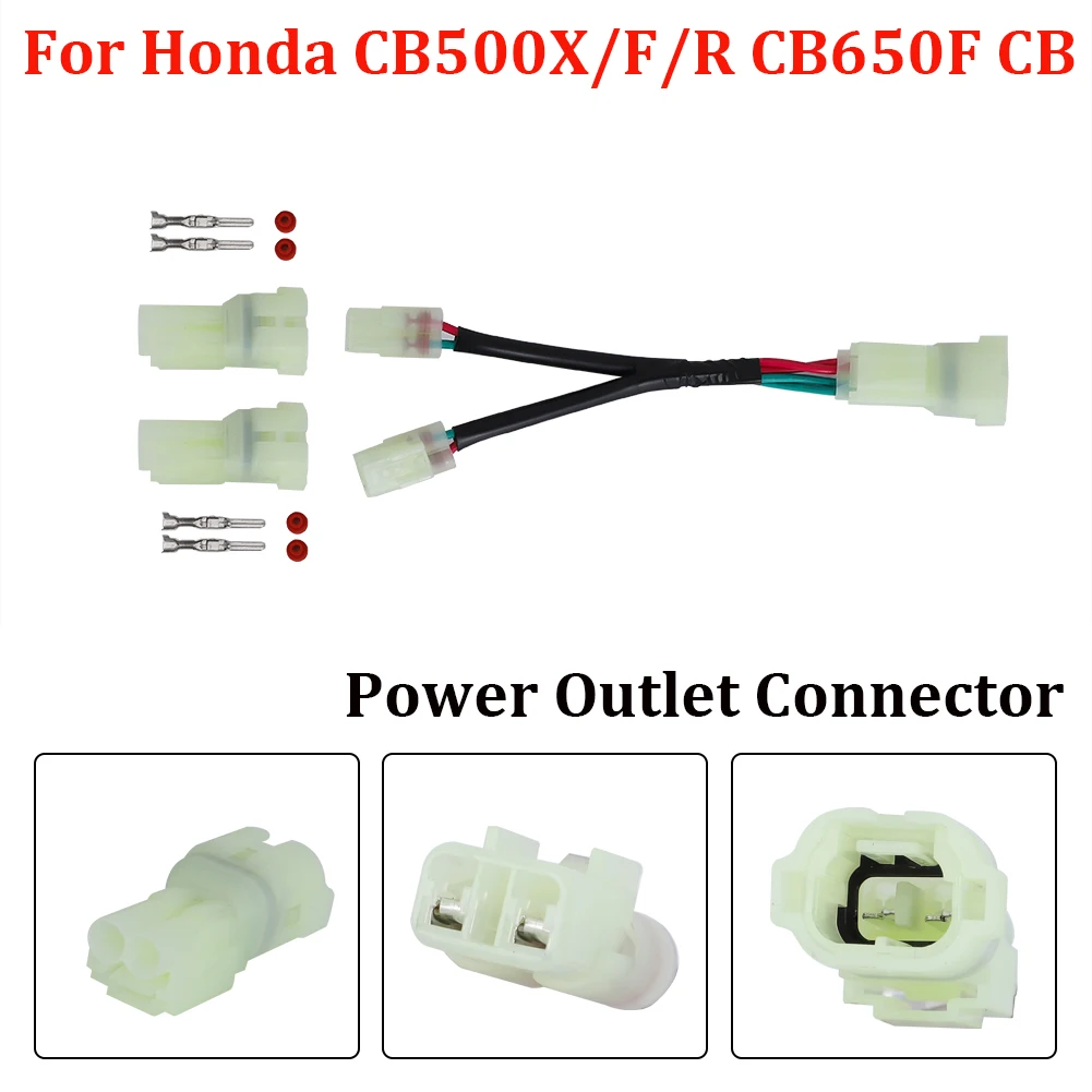 For Honda CB500X/F/R CB650F POWER SPLITTER Options Auxiliary Plug Port Grips Replace Accessory Port Options